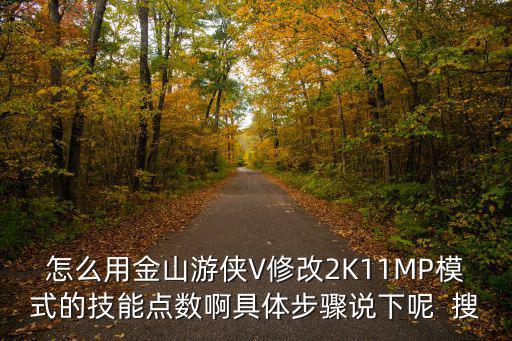 怎么用金山游侠V修改2K11MP模式的技能点数啊具体步骤说下呢  搜