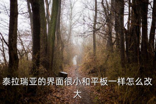 泰拉瑞亚的界面很小和平板一样怎么改大