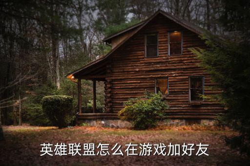 怎么根据联盟手游加好友微信，英雄联盟怎么在游戏加好友