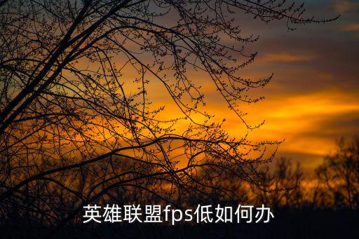 英雄联盟手游中的fps低怎么办，英雄联盟fps低如何办