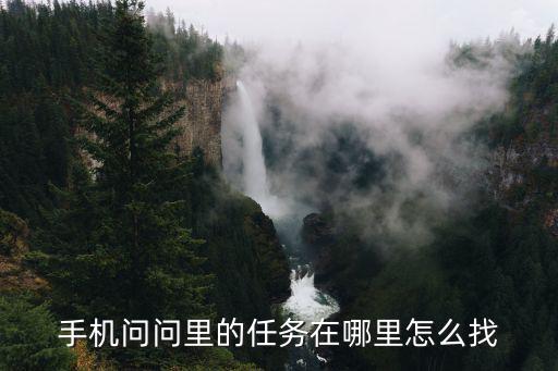 手机问问里的任务在哪里怎么找