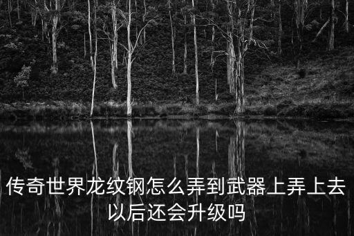 传奇世界龙纹钢怎么弄到武器上弄上去以后还会升级吗
