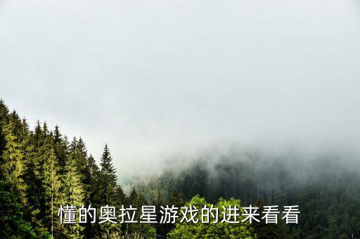 懂的奥拉星游戏的进来看看