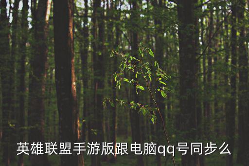 英雄联盟手游版跟电脑qq号同步么