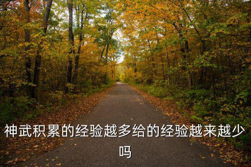 神武积累的经验越多给的经验越来越少吗