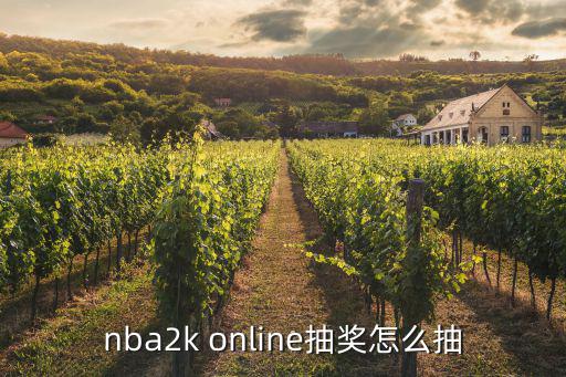 nba2k online抽奖怎么抽