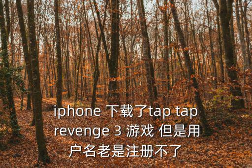 战斗泰坦手游苹果怎么注册，iphone 下载了tap tap revenge 3 游戏 但是用户名老是注册不了