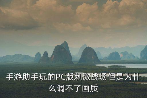 手游助手玩的PC版刺激战场但是为什么调不了画质