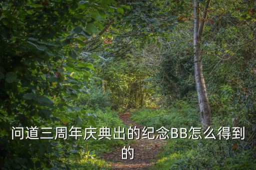 问道三周年庆典出的纪念BB怎么得到的