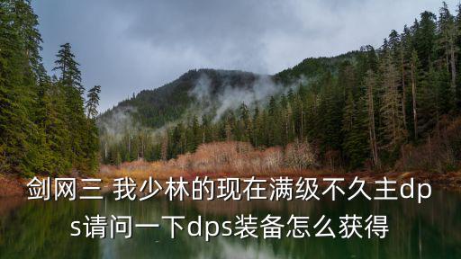 剑网三手游少林装备怎么拿，新剑网三少林的t装备怎样得到