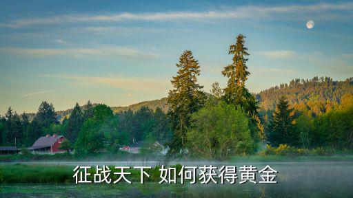 征战天下 如何获得黄金