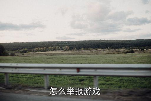 怎么举报游戏
