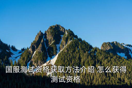 国服测试资格获取方法介绍 怎么获得测试资格