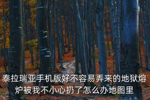 泰拉瑞亚手机版好不容易弄来的地狱熔炉被我不小心扔了怎么办地图里