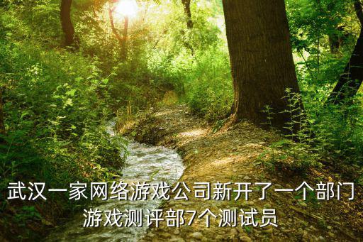 武汉一家网络游戏公司新开了一个部门游戏测评部7个测试员