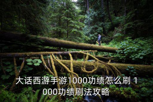 大话手游最快功绩怎么获得，大话西游手游1000功绩怎么刷 1000功绩刷法攻略