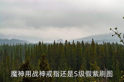 魔神用战神戒指还是S级假紫刷图