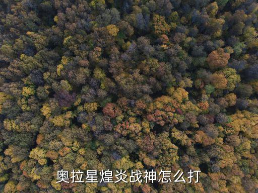 奥拉星煌炎战神怎么打