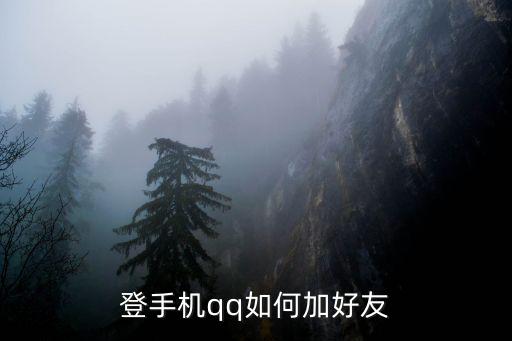 登手机qq如何加好友