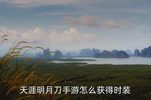 天涯明月刀手游怎么获得时装