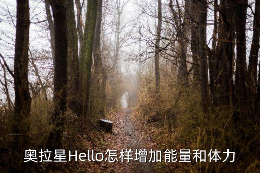 奥拉星Hello怎样增加能量和体力