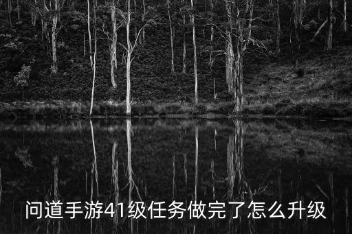 问道手游41级任务做完了怎么升级
