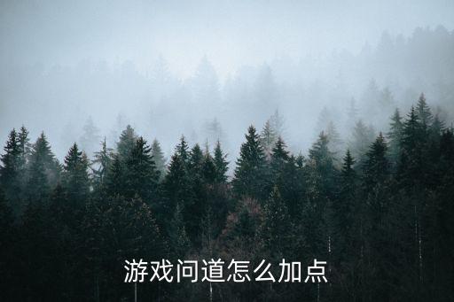 游戏问道怎么加点