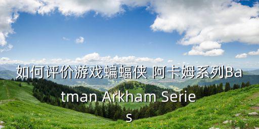 如何评价游戏蝙蝠侠 阿卡姆系列Batman Arkham Series