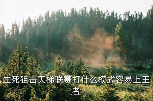 生死狙击天梯联赛打什么模式容易上王者
