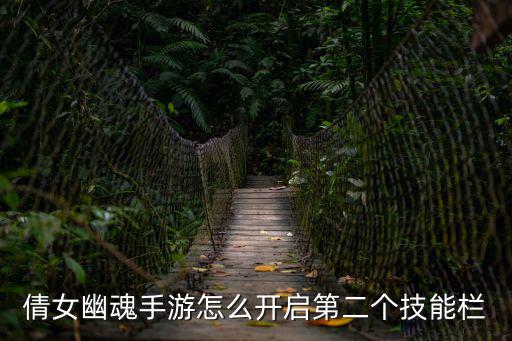 倩女幽魂手游怎么开启第二个技能栏
