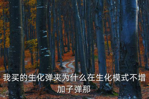 手游生化追击加不上子弹怎么回事，我买的生化弹夹为什么在生化模式不增加子弹那