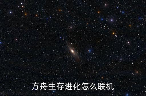 方舟生存进化怎么联机