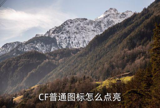 CF普通图标怎么点亮