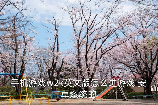 手机游戏w2k英文版怎么进游戏 安卓系统的