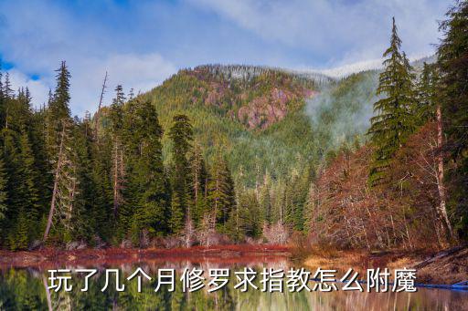 玩了几个月修罗求指教怎么附魔