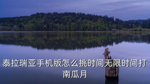泰拉瑞亚手机版怎么挑时间无限时间打南瓜月