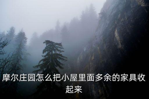 摩尔庄园怎么把小屋里面多余的家具收起来