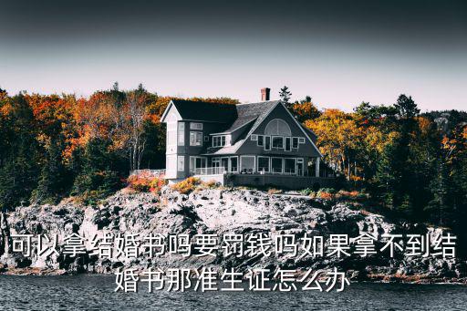 可以拿结婚书吗要罚钱吗如果拿不到结婚书那准生证怎么办