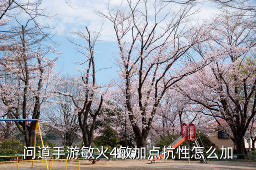 问道手游敏火4敏加点抗性怎么加