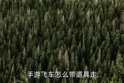 手游飞车怎么带道具走