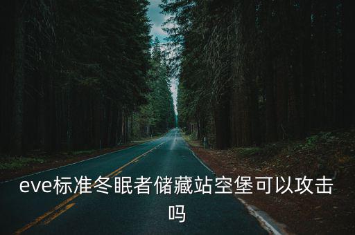 eve标准冬眠者储藏站空堡可以攻击吗