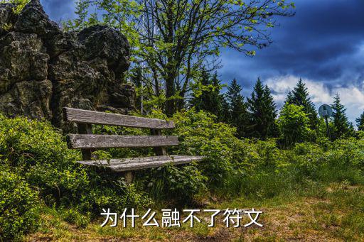 为什么融不了符文