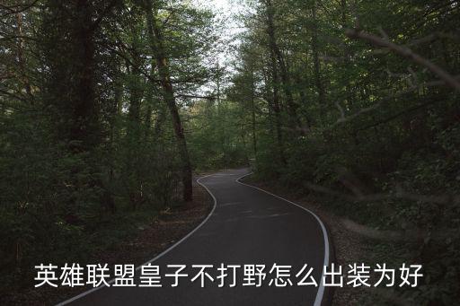 英雄联盟皇子不打野怎么出装为好
