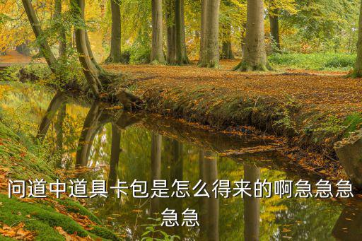 问道中道具卡包是怎么得来的啊急急急急急