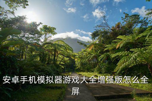 安卓手机模拟器游戏大全增强版怎么全屏