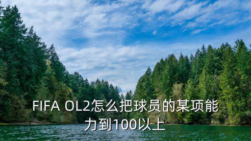 FIFA OL2怎么把球员的某项能力到100以上