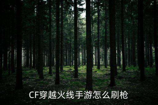 cf手游黎明设计图怎么获得枪械，cf新手怎样领枪