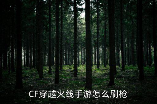 cf手游黎明设计图怎么获得枪械，cf新手怎样领枪