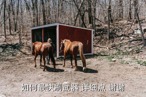 暴走大侠手游怎么刷装备快，如何最快刷武器 详细点 谢谢