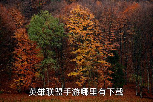 英雄联盟手游哪里有下载